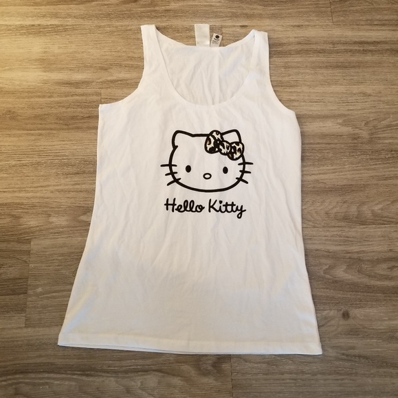 Tops - Hello kitty white top new